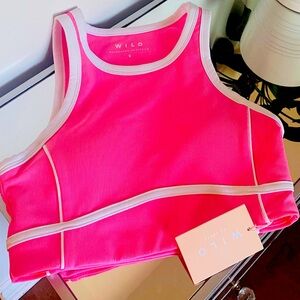 Pink WILO workout bra and pants